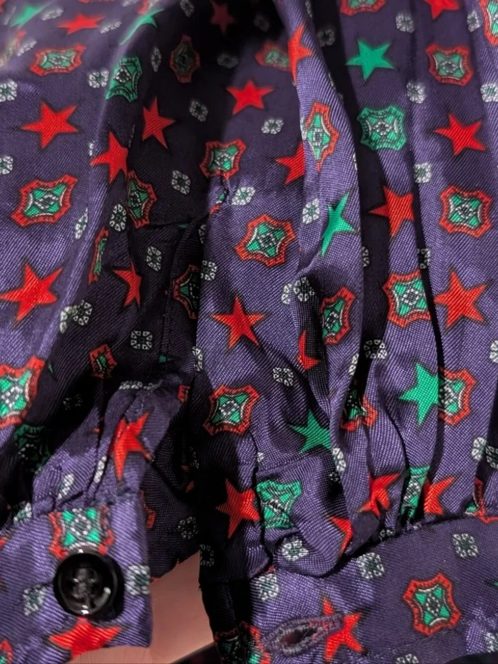 Sandro Paris | Scarf Print Midi Dress In Navy - Picture 10 of 16